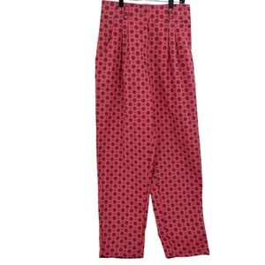 Vintage 90s Dusty Pink Pleated Pants High Rise Tapered Leg KORET Size S‎ Barbie